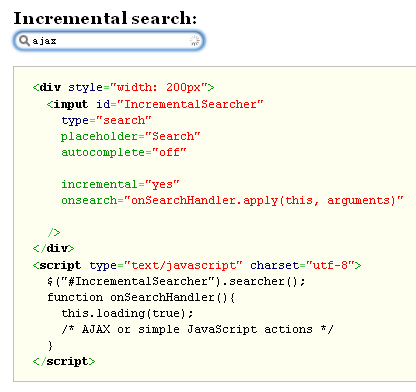 jQuery Safari Searcher