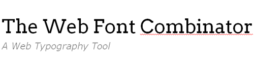 The Web Font Combinator