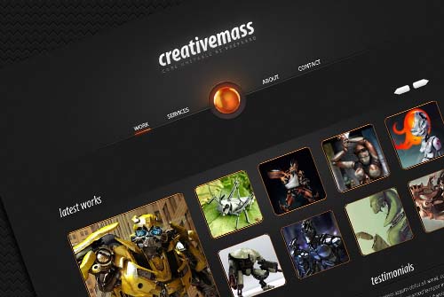 Creative Mass” a Stunning One-Paged Website Template