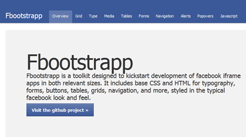 Twitter Bootstrap for Facebook